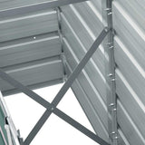 NNEVL Garden Raised Bed Galvanised Steel 240x40x45 cm Green