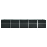NNEVL Garden Raised Bed Galvanised Steel 400x80x45 cm Anthracite