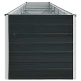 NNEVL Garden Raised Bed Galvanised Steel 400x80x45 cm Anthracite