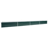 NNEVL Garden Raised Bed Galvanised Steel 600x80x45 cm Green