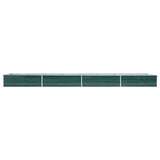 NNEVL Garden Raised Bed Galvanised Steel 600x80x45 cm Green