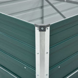 NNEVL Garden Raised Bed Galvanised Steel 600x80x45 cm Green