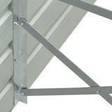 NNEVL Garden Raised Bed Galvanised Steel 600x80x45 cm Green