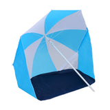 NNEVL Beach Umbrella Shelter Blue and White 180 cm Fabric
