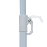 NNEVL Beach Umbrella Shelter Blue and White 180 cm Fabric