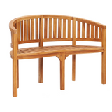 NNEVL Banana Bench 120 cm Solid Teak Wood
