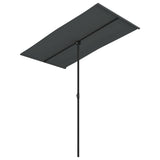 NNEVL Outdoor Parasol with Aluminium Pole 180x110 cm Anthracite