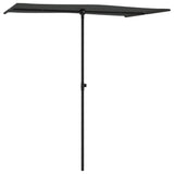 NNEVL Outdoor Parasol with Aluminium Pole 180x110 cm Anthracite