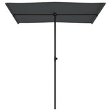 NNEVL Outdoor Parasol with Aluminium Pole 180x110 cm Anthracite