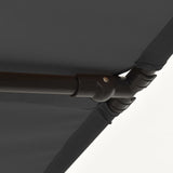 NNEVL Outdoor Parasol with Aluminium Pole 180x110 cm Anthracite