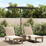 NNEVL Outdoor Parasol with Aluminium Pole 180x110 cm Anthracite