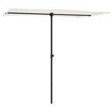 NNEVL Outdoor Parasol with Aluminium Pole 2x1.5 m Sand White