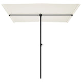 NNEVL Outdoor Parasol with Aluminium Pole 2x1.5 m Sand White