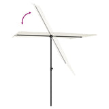 NNEVL Outdoor Parasol with Aluminium Pole 2x1.5 m Sand White
