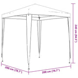 NNEVL Professional Party Tent 2x2 m Anthracite