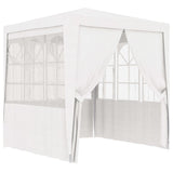 NNEVL Professional Party Tent with Side Walls 2.5x2.5 m White 90 g/m²