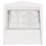 NNEVL Professional Party Tent with Side Walls 2.5x2.5 m White 90 g/m²
