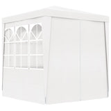 NNEVL Professional Party Tent with Side Walls 2.5x2.5 m White 90 g/m²