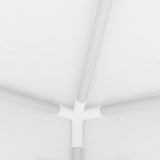 NNEVL Professional Party Tent with Side Walls 2.5x2.5 m White 90 g/m²