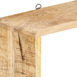 NNEVL 3 Piece Wall Cube Shelf Set Soild Mango Wood
