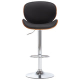 NNEVL Bar Stool Black Faux Leather
