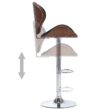 NNEVL Bar Stool Black Faux Leather