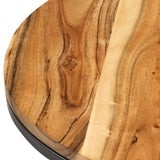 NNEVL Nesting Tables 2 pcs Solid Wood Acacia