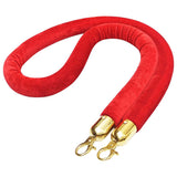 NNEVL Stanchion Stand Rope Red and Golden Velvet