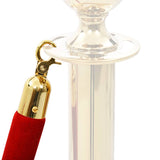 NNEVL Stanchion Stand Rope Red and Golden Velvet