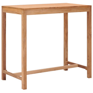 NNEVL Garden Bar Table 110x60x105 cm Solid Teak Wood