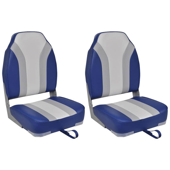 NNEVL Foldable Boat Chairs 2 pcs High Backrest