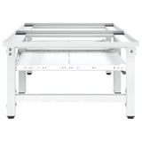 NNEVL Washing and Drying Machine Pedestal with Pull-out Shelves White