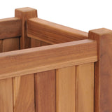 NNEVL Raised Bed 30x30x30 cm Solid Teak Wood