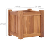 NNEVL Raised Bed 30x30x30 cm Solid Teak Wood