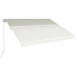 NNEVL Manual Retractable Awning 400x300 cm Cream