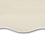 NNEVL Manual Retractable Awning 400x300 cm Cream
