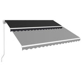 NNEVL Manual Retractable Awning 400x300 cm Anthracite
