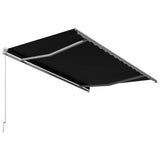 NNEVL Manual Retractable Awning 400x300 cm Anthracite