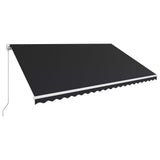 NNEVL Manual Retractable Awning 500x300 cm Anthracite
