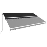 NNEVL Manual Retractable Awning 500x300 cm Anthracite