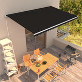 NNEVL Manual Retractable Awning 500x300 cm Anthracite
