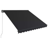 NNEVL Manual Retractable Awning 300x250 cm Anthracite