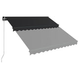 NNEVL Manual Retractable Awning 300x250 cm Anthracite