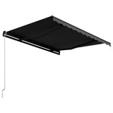 NNEVL Manual Retractable Awning 300x250 cm Anthracite