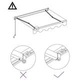 NNEVL Manual Retractable Awning 300x250 cm Anthracite