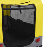 NNEVL 2-in-1 Pet Bike Trailer and Jogging Stroller Yellow and Grey
