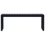 NNEVL Garden Bench 120.5 cm PS Board Black