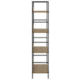 NNEVL 4-Layer Book Shelf Oak 60x27.6x124.5 cm Engineered Wood