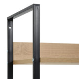 NNEVL 4-Layer Book Shelf Oak 60x27.6x124.5 cm Engineered Wood