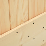 NNEVL Door 90x210 cm Solid Pine Wood